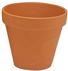 Craftware GC 0400 Pot, 3-3/4 in H, 4-1/4 in W, Terracotta