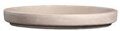 Border Concepts 805452 German Waterproof Saucer, 10-1/4 in Dia, Clay, Granite