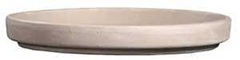 Border Concepts 805455 German Waterproof Saucer, 5 in Dia, Clay, Granite
