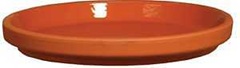 BCI German Terracotta 801688 Waterproof Saucer, 5-1/2 in W, Clay, Red