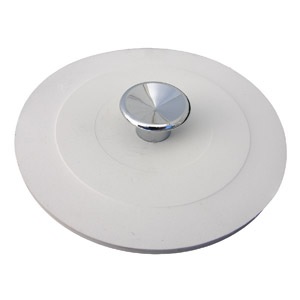 White Rubber, Garbage Disposer Replacement Stopper, Fits Most