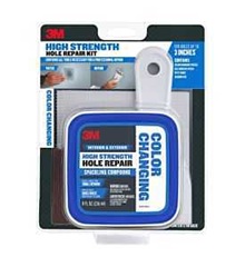 3M High Strength Hole Repair CC-KIT Color Changing Spackling Compound Kit, White, 8 fl-oz