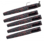 Matzuo America 5718-0525 Ned Style Rigs, 3 in Worm, 5-Hook, Black/Red Lure