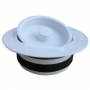 Heavy Duty, PVC Body, Universal Disposal Stopper And Flange, White Finish,To Install, Remove Old Sto
