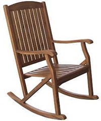 Leigh Country Sequoia Series TX 36104 Patio Rocker Chair, 24 in OAW, 35 in OAD, 44.1 in OAH, Hardwoo