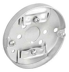 Southwire 46111-R-UPC Pan Box, 3-1/2 in W, 1/2 in D, 5-Knockout, Steel, Silver, Galvanized