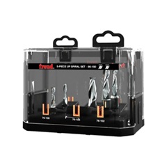 Freud 90-150 5 Piece Up Cut Spiral Router Bit Set
