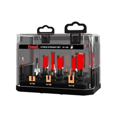 Freud 91-102 6-Piece Double-Flute Straight Bit Set