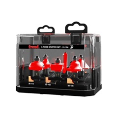Freud 91-104 6-Piece Router Bit Starter Set 1/2-Inch Shank