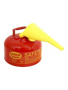 Eagle UI-20-FS Gas Can with Funnel, 2 gal, Steel, Red