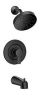Moen RINZA Posi-temp 82628BL Bathtub and Shower Faucet, Single Function Showerhead, 1.75 gpm Showerh