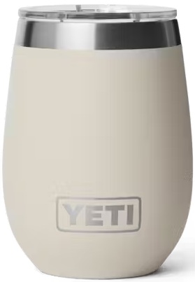 Yeti Rambler 10oz Wine Tumbler with MagSlider Lid & Durasip Ceramic Lining - Cape Taupe