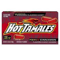 Hot Tamales 762794 Chewy Candy, Fierce Cinnamon, 4.25 oz Box