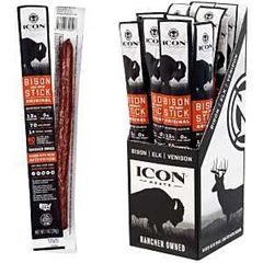 Icon Meats Bison Stick, Original, 1 oz