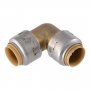 SharkBite UR248A Elbow, 1/2 in, Push-To-Connect, 90 deg Angle, Brass, 250 psi