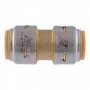 SharkBite Max UR016A Pipe Coupling, 3/4 x 3/4 in, DZR Brass, 250 psi Pressure
