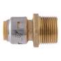 SharkBite Max UR116A Pipe Coupling, 1/2 in PTC x 3/4 in MNPT, Brass, 250 psi Pressure