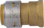 SharkBite Max Series UR094A Adapter, 1 in, Push-To-Connect x FNPT, Brass/Stainless Steel, 400 psi Pr