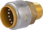 SharkBite Max UR142A Adapter, 1 x 3/4 in, Push-to-Connect x MNPT, Brass/Stainless Steel, 400 psi Pre