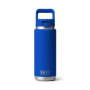 Yeti Rambler 26 oz Water Bottle with Color-Matched Straw Cap - Royal Blue