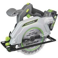 Genesis G20 Max GLCS2065B Circular Saw, Battery Included, 20 V, 2 Ah, 6-1/2 in Dia Blade, 5/8 in Arb