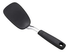 Good Grips 65191 Flexible Turner, 3 in W Blade, Nylon Blade, Black