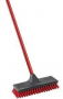 Libman 547 Floor Scrubber, 1.312 in L Trim, Pet, Red, 3-1/2 in W Brush, 52 in OAL, Red