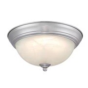Westinghouse 6137100 Indoor Flush-Mount Ceiling Fixture, LED Lamp, 1350 Lumens, Brushed Nickel Fixtu
