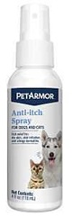 PetArmor 2713 Anti-Itch Spray, Liquid, Adult Lifestage, 4 oz Bottle