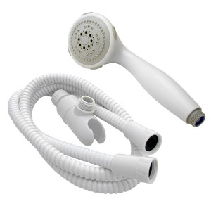 Serenity Five Function Hand Held Massage Shower Head, Shower Arm Mounting