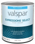 Valspar Expressions Select 4100 028.0041000.005 Latex Paint, Acrylic Base, Flat Sheen, White Base, 1