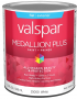 Valspar Medallion Plus 2500 028.0025000.005 Latex Paint, Acrylic Base, Flat Sheen, White Base, 1 qt,