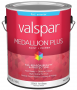 Valspar Medallion Plus 2500 028.0025003.007 Latex Paint, Acrylic Base, Flat Sheen, Tint Base, 1 gal,