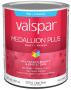 Valspar Medallion Plus 2500 028.0025004.005 Latex Paint, Acrylic Base, Flat Sheen, Clear Base, 1 qt,