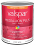 Valspar Medallion Plus 2600 028.0027000.005 Latex Paint, Acrylic Base, Semi-Gloss Sheen, White Base,