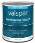Valspar Expressions Select 4400 028.0044000.005 Latex Paint, Acrylic Base, Flat Sheen, White Base, 1