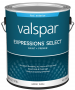 Valspar Expressions Select 4400 028.0044000.007 Latex Paint, Acrylic Base, Flat Sheen, White Base, 1