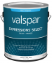 Valspar Expressions Select 4400 028.0044004.007 Latex Paint, Acrylic Base, Flat Sheen, Clear Base, 1