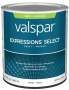 Valspar Expressions Select 4500 028.0045000.005 Latex Paint, Acrylic Base, Satin, White Base, 1 qt