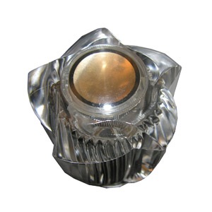 	Large, Acrylic, Lucite, Diverter Handle, Long Broach, With Universal Set