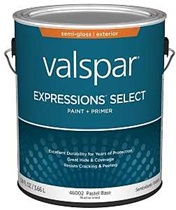Valspar Expressions Select 4600 028.0046002.007 Latex Paint, Acrylic Base, Semi-Gloss Sheen, Pastel 