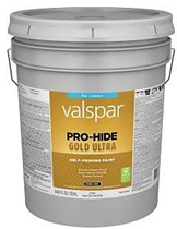 Valspar Pro-Hide Gold Ultra 6100 028.0061000.008 Latex Paint, Acrylic Base, Flat Sheen, Super One Co