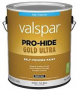 Valspar Pro-Hide Gold Ultra 6100 028.0061003.007 Latex Paint, Acrylic Base, Flat Sheen, Tint White, 