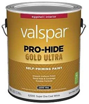 Valspar Pro-Hide Gold Ultra 6200 Series 028.0062000.007 Interior Paint, Acrylic, Super One Coat Whit