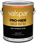 Valspar Pro-Hide Gold Ultra 6700 Series 028.0067000.007 Latex Paint, Acrylic, Super One Coat White, 