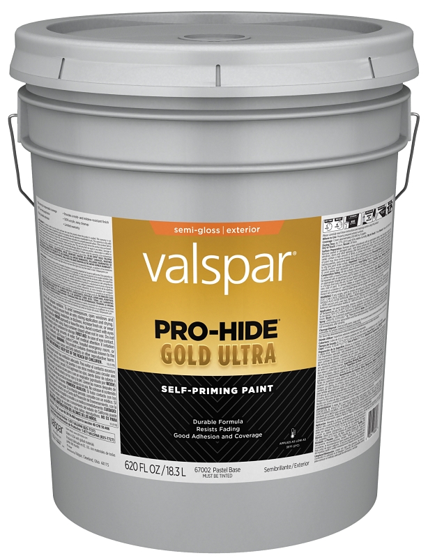 Valspar Pro-Hide Gold Ultra 6700 028.0067002.008 Latex Paint, Acrylic Base, Semi-Gloss Sheen, Pastel