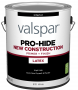 Valspar PRO-HIDE 91111 Series 028.0091111.007 Interior New Construction Primer, White, 1 gal, Metal 