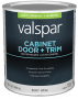Valspar 8100 028.0081007.005 Cabinet, Door and Trim Paint Enamel, Water Base, Satin Sheen, White Bas