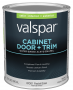 Valspar 8100 028.0081001.005 Cabinet, Door and Trim Paint Enamel, Water Base, Satin Sheen, Pastel Ba
