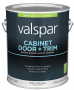 Valspar 8100 028.0081004.007 Cabinet, Door and Trim Paint Enamel, Water Base, Satin Sheen, Clear Bas